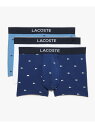 【SALE/20%OFF】マルチワニデザイン3パックボクサーパンツ LACOSTE ラコステ インナー・ルームウェア ボクサーパンツ・トランクス レッド グレー...