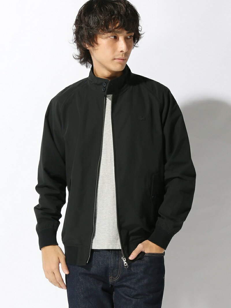 Lacoste Short Cotton Nylon Zip Jacket BH115EL: Black