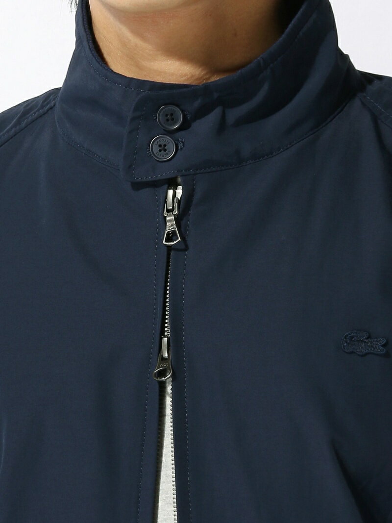 Lacoste Short Cotton Nylon Zip Jacket BH115EL: Blue