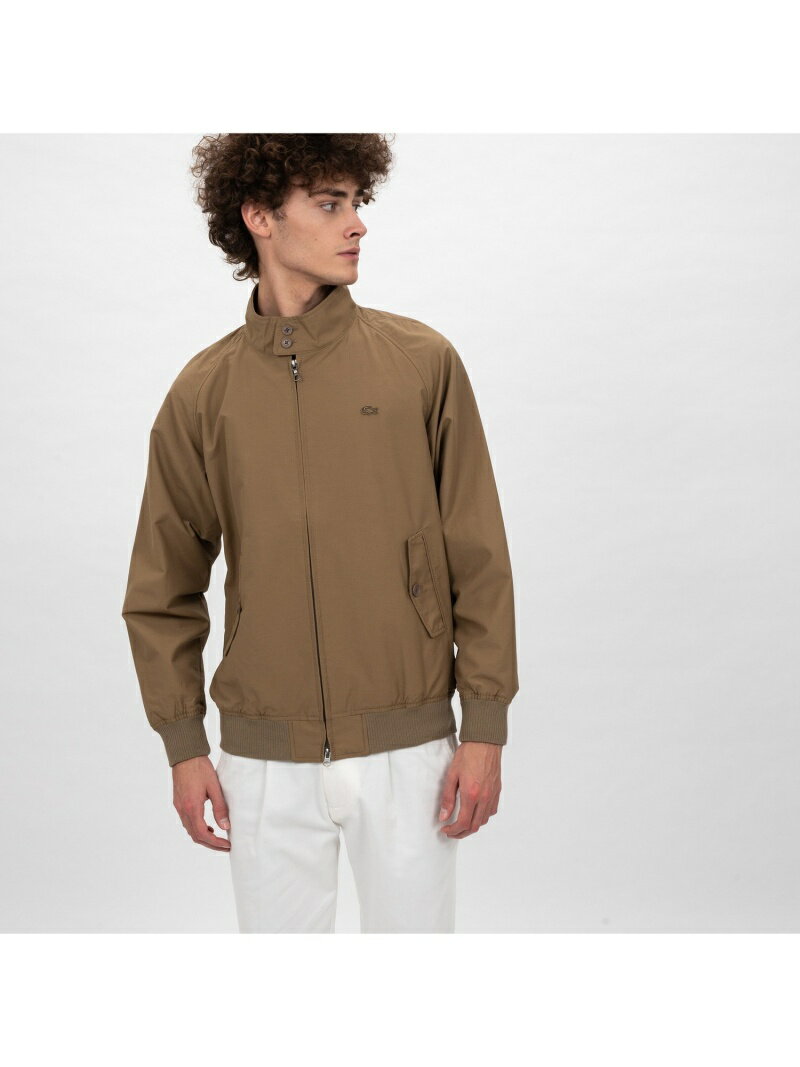 Lacoste Short Cotton Nylon Zip Jacket BH115EL: Beige
