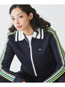 【SALE/40%OFF】ショルダーニットテーピング ショートトラックジャケット LACOSTE ラコステ トップス その他のトップス ホワイト【RBA_E】【...