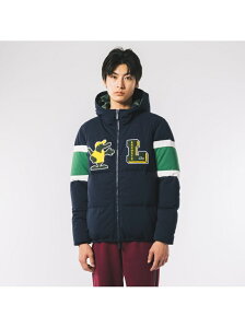 【SALE／40%OFF】鹿の子地ダウンジャケット LACOSTE ラコステ ジャケット・アウター ダウンジャケット・ダウンベスト ネイビー ブラウン【RBA_E】【送料無料】[Rakuten Fashion]