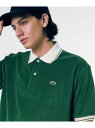 【SALE/30%OFF】ハイゲージパイル地 オーバーサイズ 半袖ポロシャツ LACOSTE ラコステ トップス ポロシャツ ベージュ ネイビー ホワイト グリ...