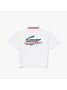 【SALE／40%OFF】BOYS アレンジグラフィックバックプリントポロシャツ LACOSTE ラコステ トップス ポロシャツ ホワイト ブルー【RBA_E】【送料無料】[Rakuten Fashion]