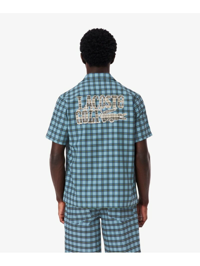 【SALE／40%OFF】ラコステゴルフチェックオープンカラーシャツ LACOSTE ラコステ ...