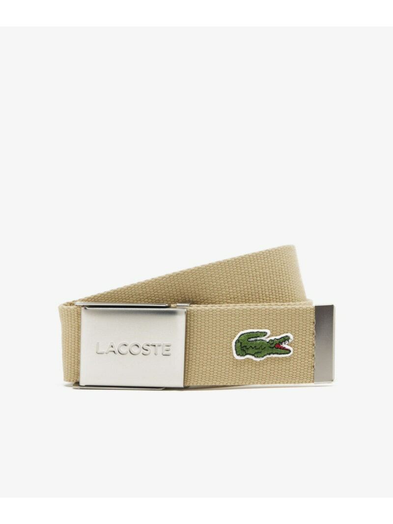 Made in France L.12.12 布ベルト LACOSTE ラコステ ファッション雑貨 ベルト ベージュ ホワイト ブラック グリーン ネイビー ブルー レッド カーキ グレー【送料無料】[Rakuten Fashion]