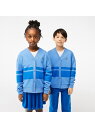 【SALE／50%OFF】BOYS ボーダースウェットカーディガン LACOSTE ラコステ トップス カーディガン ブルー【RBA_E】【送料無料】[Rakuten Fashion]