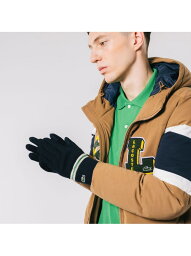 【SALE／30%OFF】ラインニットグローブ LACOSTE ラコステ ファッション雑貨 手袋 ネイビー ブルー グレー【RBA_E】【送料無料】[Rakuten Fashion]