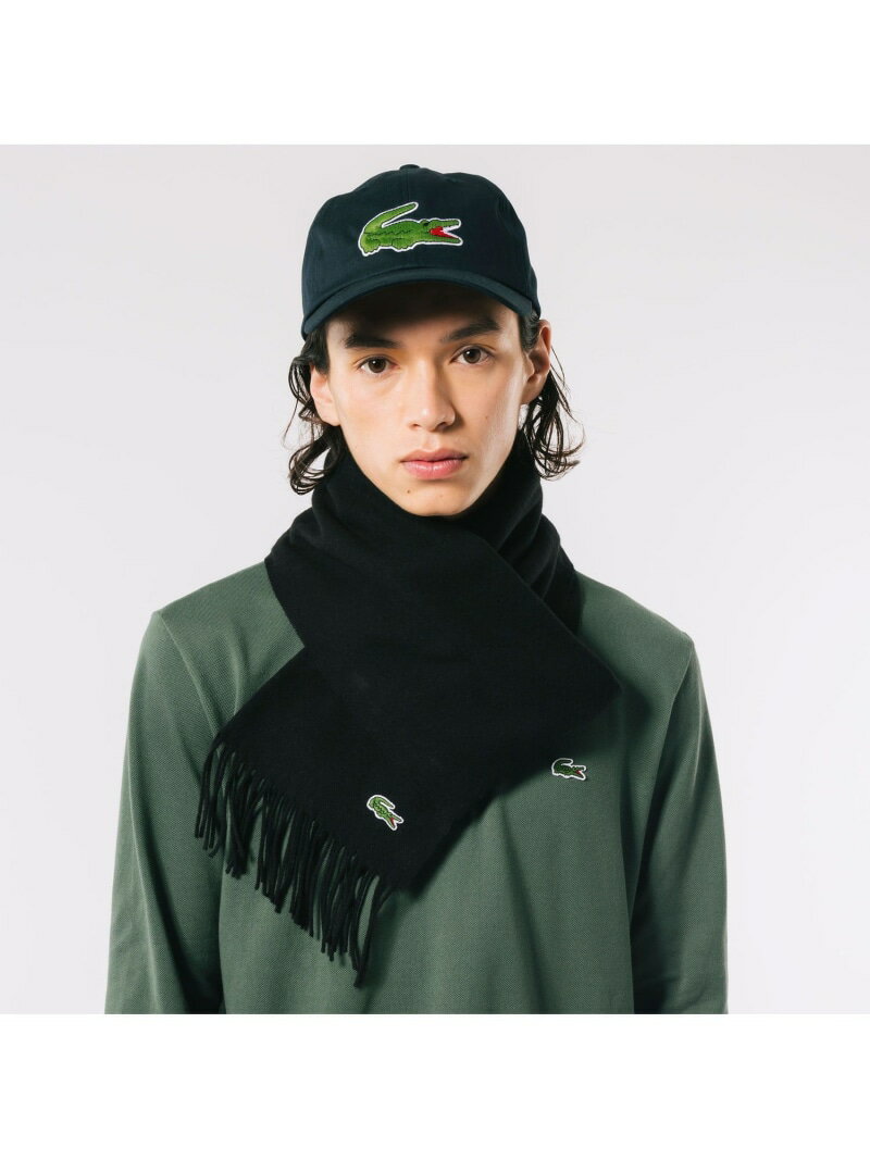 ラコステ マフラー 【SALE／30%OFF】サスティナブルミニマルマフラー LACOSTE ラコステ ファッション雑貨 マフラー・ストール・ネックウォーマー ブラック グリーン ネイビー ベージュ グレー ブルー【RBA_E】【送料無料】[Rakuten Fashion]