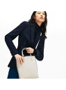 ANNAリバーシブル縦型トート LACOSTE ラコステ バッグ トートバッグ ネイビー ホワイト パープル【送料無料】 Rakuten Fashion