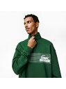 【SALE／30%OFF】クラシックプリントハーフジップスウェット LACOSTE ラコステ トップス スウェット・トレーナー グリーン ホワイト【RBA_E】【送料無料】[Rakuten Fashion]