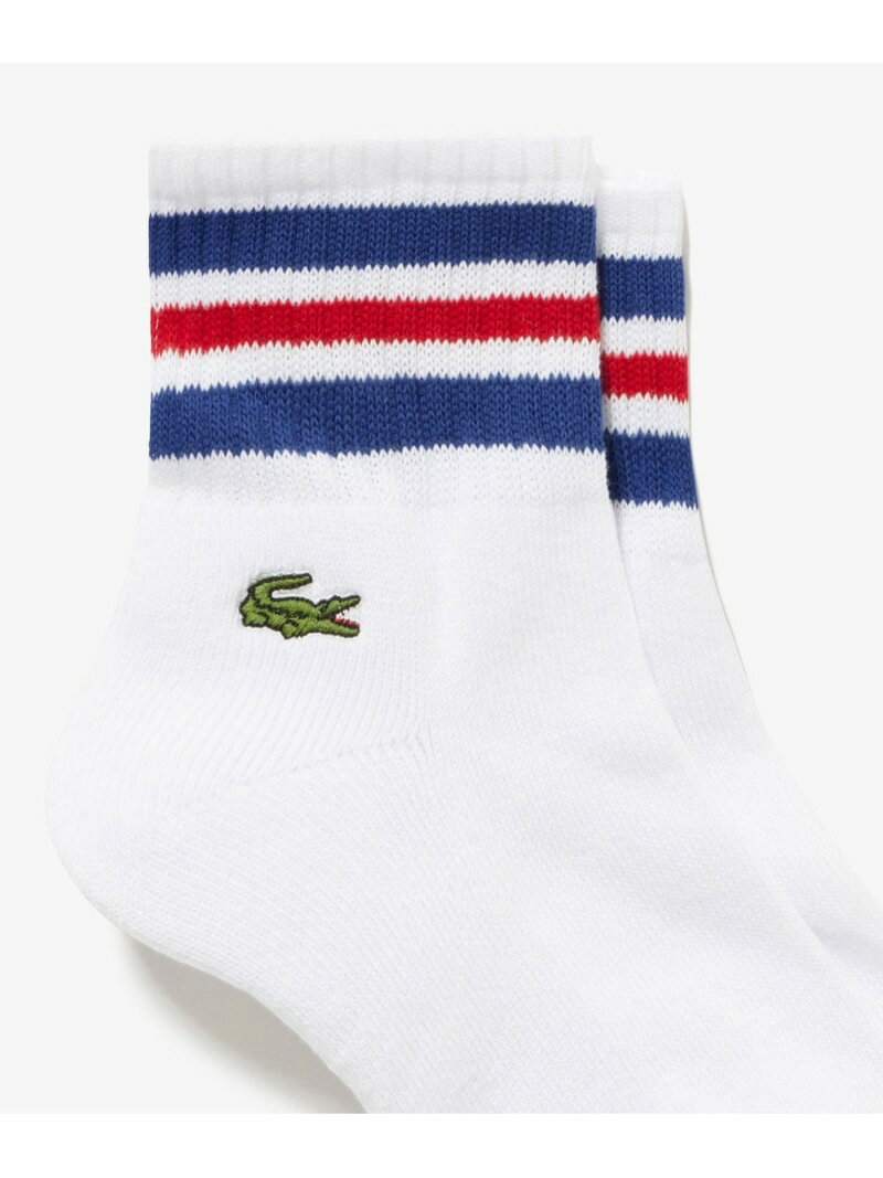 ラコステ 靴下 メンズ ラインドアメリブショートソックス(22-24 25-27) LACOSTE ラコステ 靴下・レッグウェア 靴下 ブラック ネイビー グレー ベージュ[Rakuten Fashion]