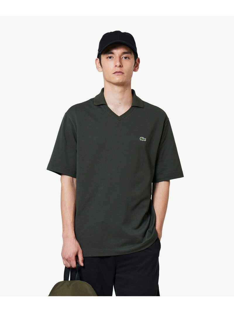 【SALE／30%OFF】L.12.12アレンジ スキッパーネックポロシャツ LACOSTE ラコステ ...