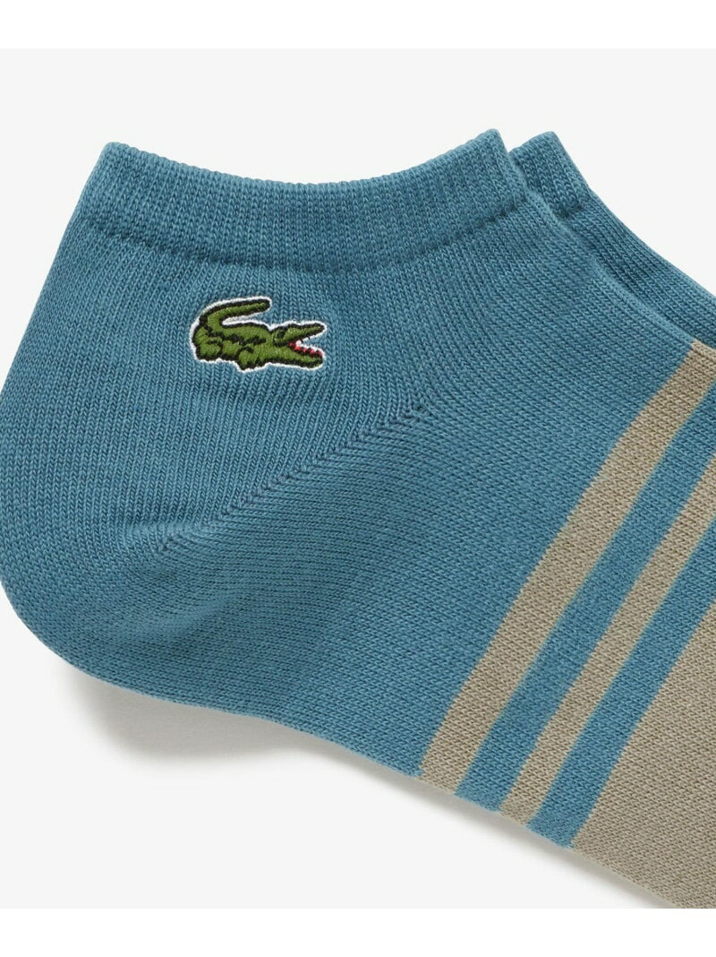 ラコステ 靴下 メンズ バイカラースニーカーソックス LACOSTE ラコステ 靴下・レッグウェア 靴下 グリーン ネイビー ブルー[Rakuten Fashion]