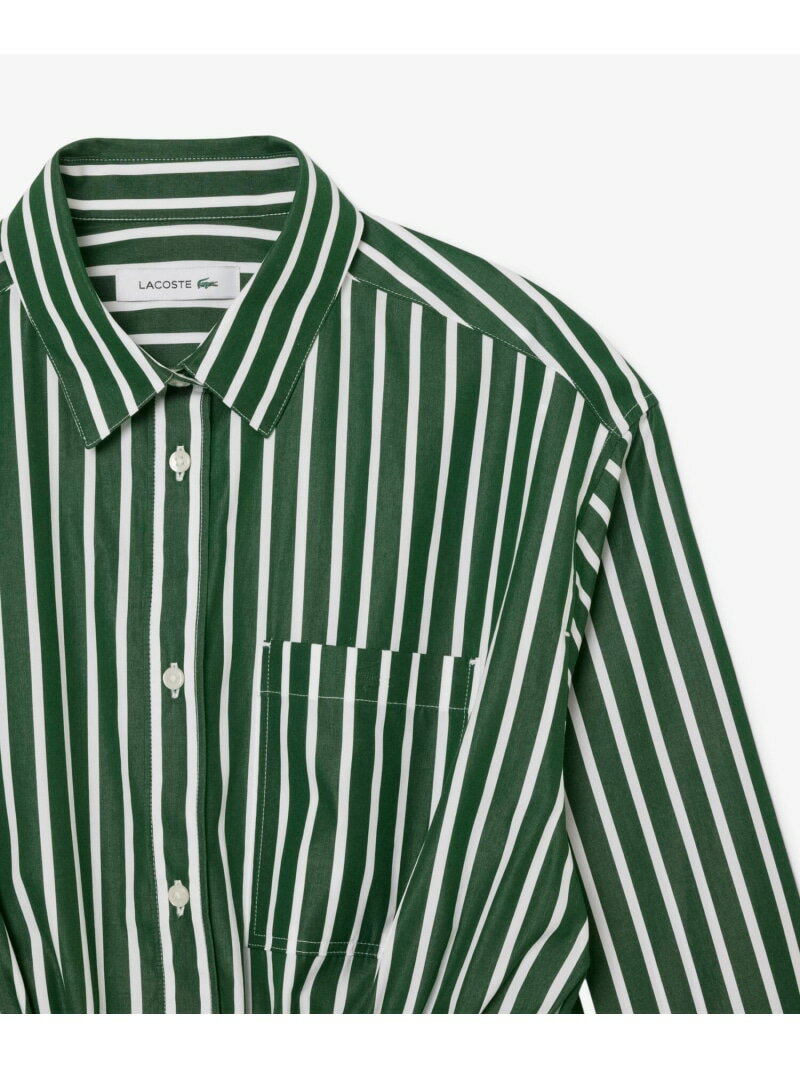 【SALE／40%OFF】ストライプシャツドレス / ワンピース LACOSTE ラコステ ワンピー...