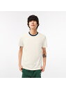 【SALE／30%OFF】配色ネックリブストレッチ鹿の子Tシャツ LACOSTE ラコステ トップス カットソー・Tシャツ ホワイト ブルー グリーン【RBA_E】【送料無料】[Rakuten Fashion]