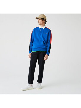 【SALE／60%OFF】LACOSTE L!VEスウェットラガーシャツ LACOSTE ラコステ カットソー スウェット ブルー【RBA_E】【送料無料】[Rakuten Fashion]