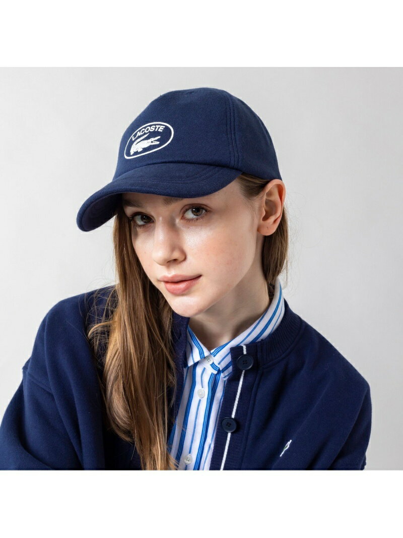 【SALE／30%OFF】オーバルロゴスウェットキャップ LACOSTE ラコステ 帽子 キャップ ネイビー グリーン【RBA_E】【送料無料】[Rakuten Fashion]