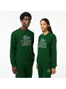 3Dプリントクラシッククルーネックスウェット LACOSTE ラコステ トップス スウェット・トレーナー グリーン ネイビー グレー【送料無料】[Rakuten Fashion]