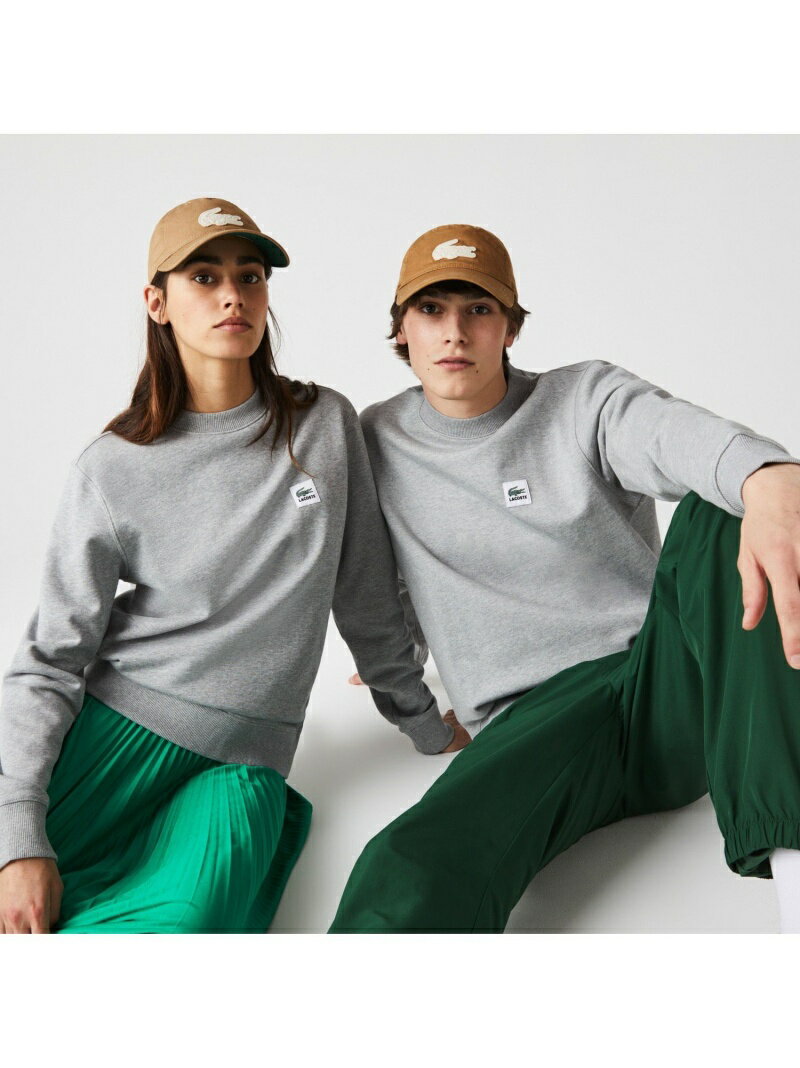 【SALE／30%OFF】LACOSTE L!VEスクエア織ネームクルーネックスウェット LACOSTE ラコステ カットソー スウェット グレー ブラック ブルー【RBA_E】【送料無料】[Rakuten Fashion]