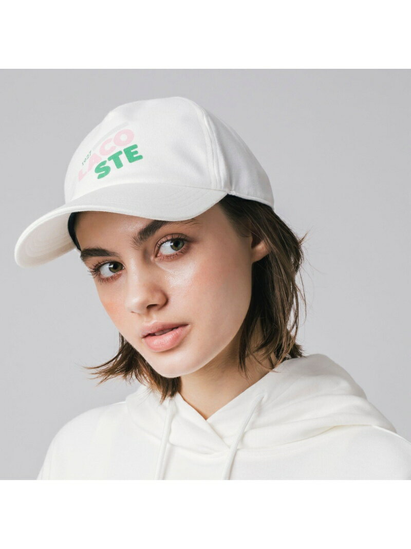 ラコステ 帽子 レディース 【SALE／50%OFF】コットンジャージブランドネームロゴキャップ LACOSTE ラコステ 帽子 キャップ ホワイト ブルー【RBA_E】【送料無料】[Rakuten Fashion]