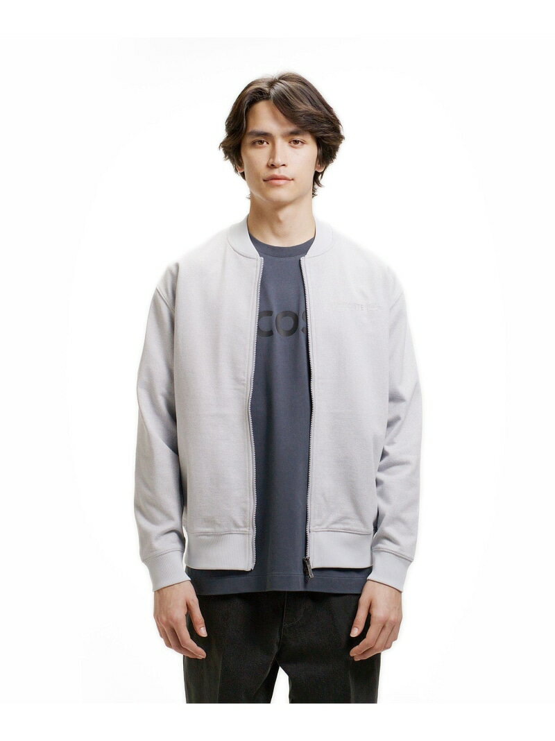 【SALE／30%OFF】ヘザースウェット メランジニットブルゾン / ドライバーズニット ...