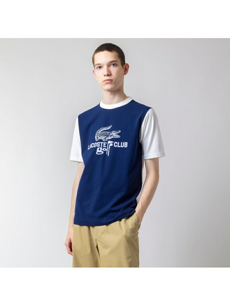 【SALE／40%OFF】クルーマックスブレンドクラブラコステTシャツ LACOSTE ラコステ トップス カットソー・Tシャツ ネイビー ホワイト【RBA_E】【送料無料】[Rakuten Fashion]