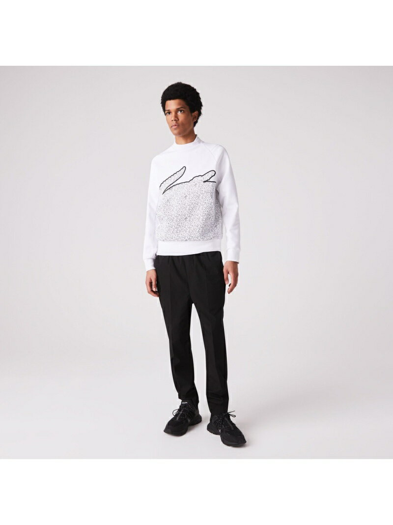 【SALE／40%OFF】クロックロゴブロッキングスウェットシャツ LACOSTE ラコステ カットソー スウェット ホワイト ブラック【RBA_E】【送料無料】[Rakuten Fashion]