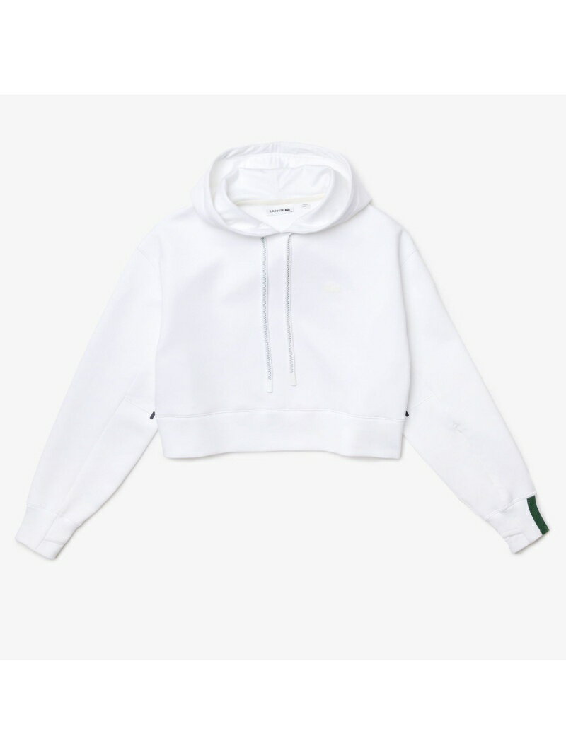 【SALE／40%OFF】テクニカルスウェットショートパーカ LACOSTE ラコステ カットソー パーカー ホワイト【RBA_E】【送料無料】[Rakuten Fashion]