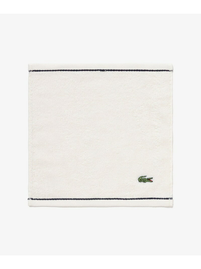 エッセンシャルハンカチタオル LACOSTE ラコステ ファッション雑貨 ハンカチ・ハンドタオル グリーン ネイビー オレンジ ブルー ホワイト[Rakuten Fashion]