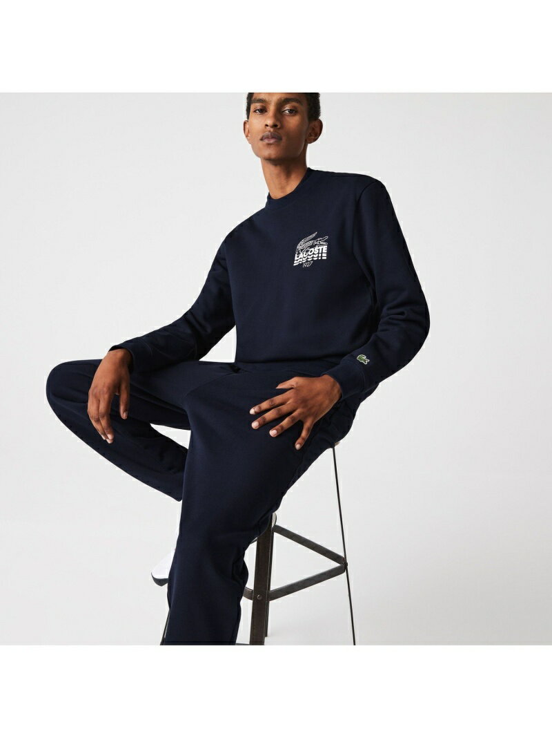 【SALE／40%OFF】1927オーセンティッククルーネックスウェット LACOSTE ラコステ カットソー スウェット ネイビー シルバー【RBA_E】【送料無料】[Rakuten Fashion]