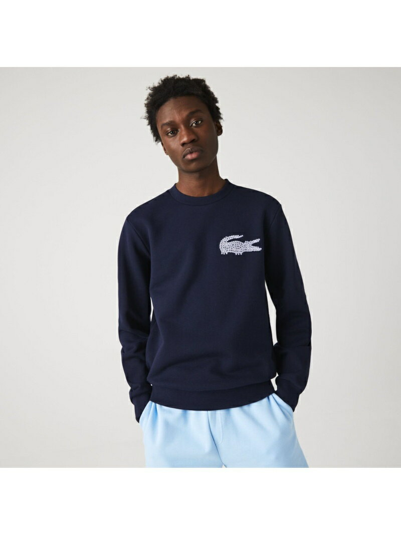 【SALE／40%OFF】メイドインフランスオーガニックコットンクルーネックスウェット LACOSTE ラコステ カットソー スウェット ネイビー【RBA_E】【送料無料】[Rakuten Fashion]