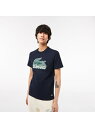 ニューグラフィックプリントクルーネックTシャツ LACOSTE ラコステ トップス カットソー・Tシャツ ネイビー ホワイト グレー