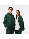 【SALE／40%OFF】『Lacoste x Netflix』 総柄ジップアップジャケット LACOSTE ラコステ トップス パーカー・フーディー グリーン【RBA_E】【送料無料】[Rakuten Fashion]