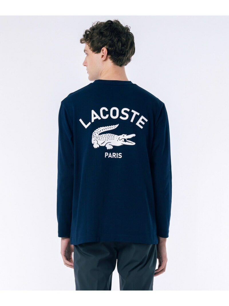 オーバーサイズ PARISロゴ ヘビーウェイト 長袖Tシャツ / ロンT LACOSTE ラコステ ...