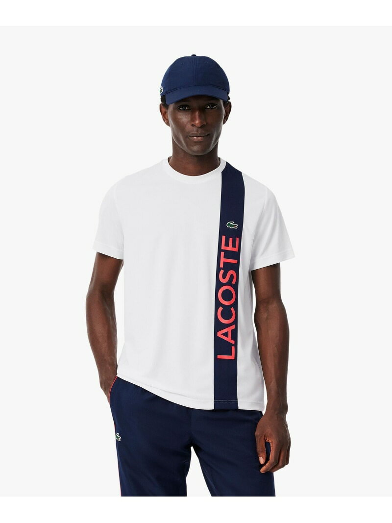 【SALE／30%OFF】アシンメトリーデザインウルトラドライ鹿の子Tシャツ LACOSTE ラ...