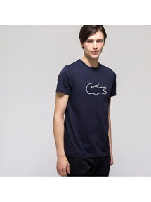 (M)『WEB 限定』 デカワニTシャツ (半袖) LACOSTE ラコステ トップス カットソー・Tシャツ ネイビー グレー ブラック ホワイト【送料無料】[Rakuten Fashion]