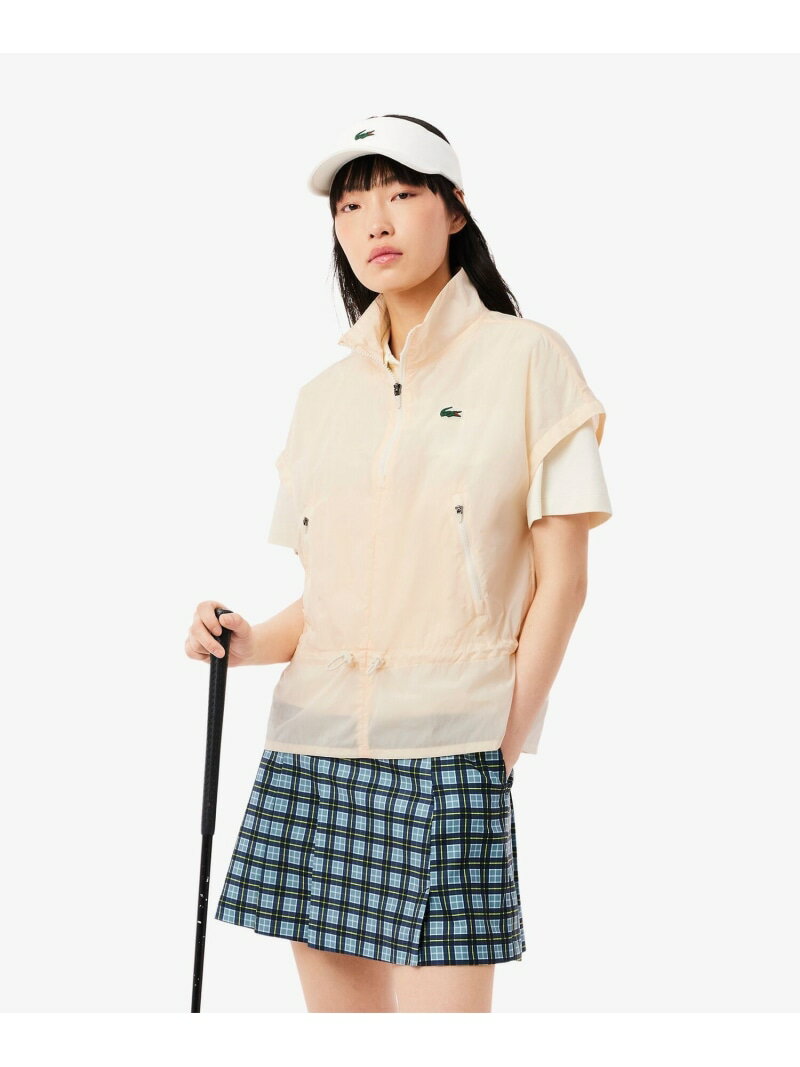 【SALE／40%OFF】マイクロフレンチスリーブウィメンズゴルフジャケット LACOSTE ラ...
