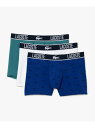 【SALE/30%OFF】リサイクルポリエステルトランクショーツ3パック LACOSTE ラコステ インナー・ルームウェア ボクサーパンツ・トランクス ブルー ...