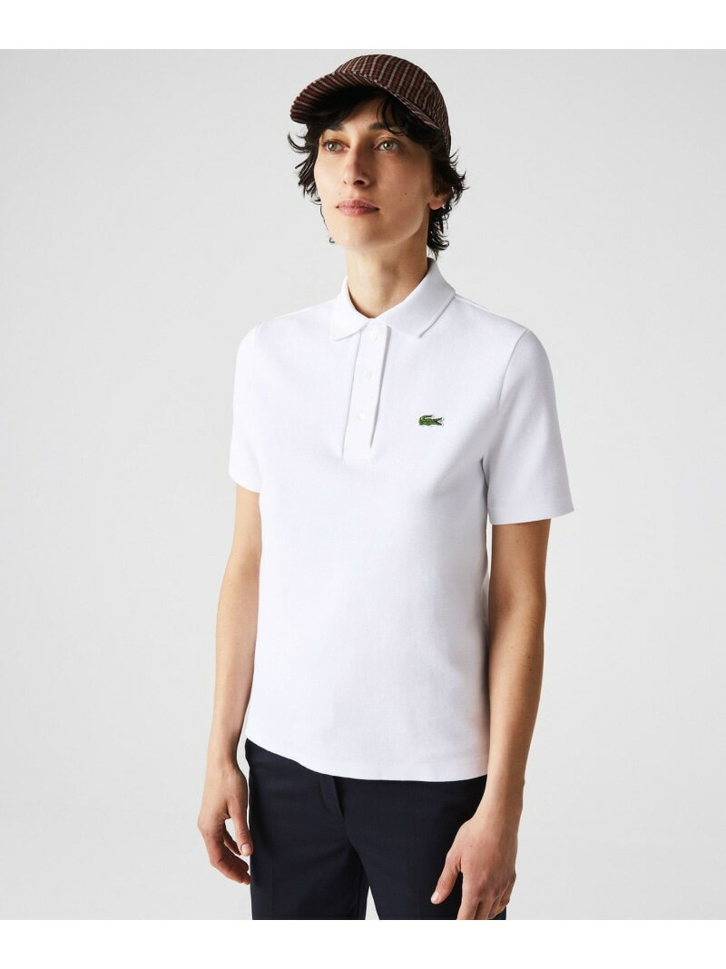 【SALE／40%OFF】オーガニックコットンピケポロシャツ(半袖) LACOSTE ラコステ トップス ポロシャツ ホワイト ネイビー ピンク ブラック【RBA_E】【送料無料】[Rakuten Fashion]