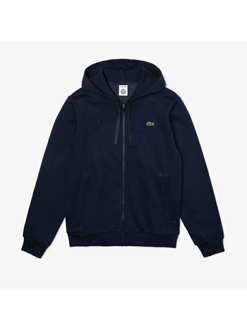 【SALE／40%OFF】「ローラン・ギャロス」ジップアップスウェットパーカ LACOSTE ラコステ カットソー パーカー ホワイト【RBA_E】【送料無料】[Rakuten Fashion]