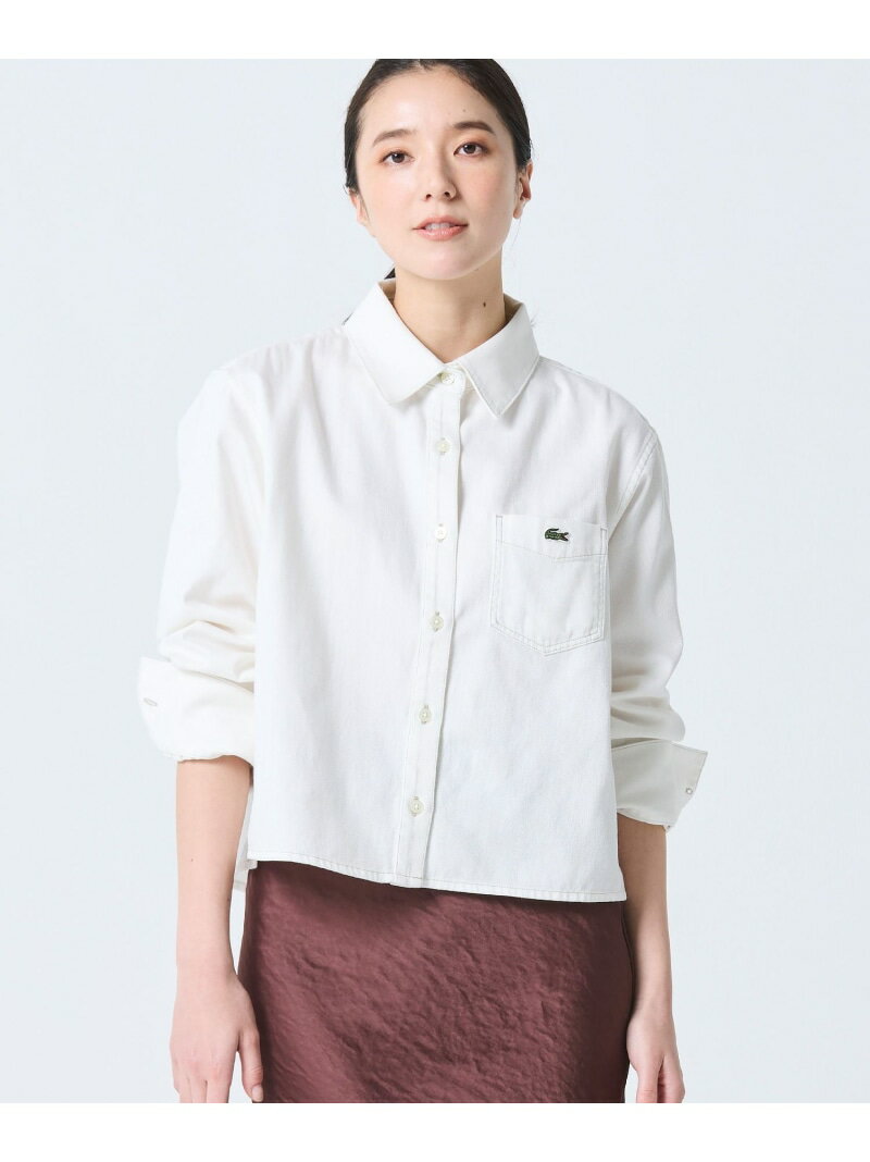 デニムクロップドシャツ LACOSTE ラコ