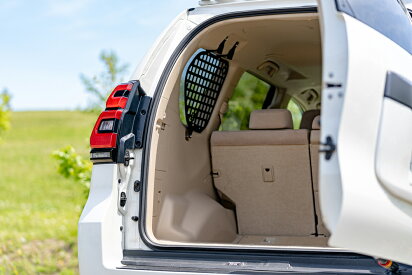 プラド150インナーメッシュラック車内用ラック前期中期後期ランドクルーザープラドLandCruiserPRADO専用設計カスタムパーツ取付説明書付左右セット