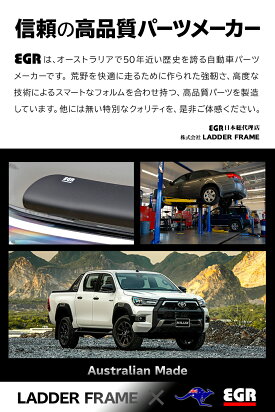 ハイラックスGUN125バグガード後期カスタムパーツ虫除けマットブラックトヨタTOYOTAピックアップ日本語取付説明書付オーストラリア製