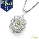 クーポンで50,000円値引き★決算SALE対象 オーバルカット ダイヤモンド ネックレス 1.061ct VLY SI2 大粒 1ct プラチナ 中央宝石研究...