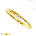 ダイヤモンド リング K18YG 0.02ct 天然ダイヤ ピンキー イエローゴールド 一粒 ピンキーリング 指輪 0.02カラット 18金 細リング 彼女 レ...