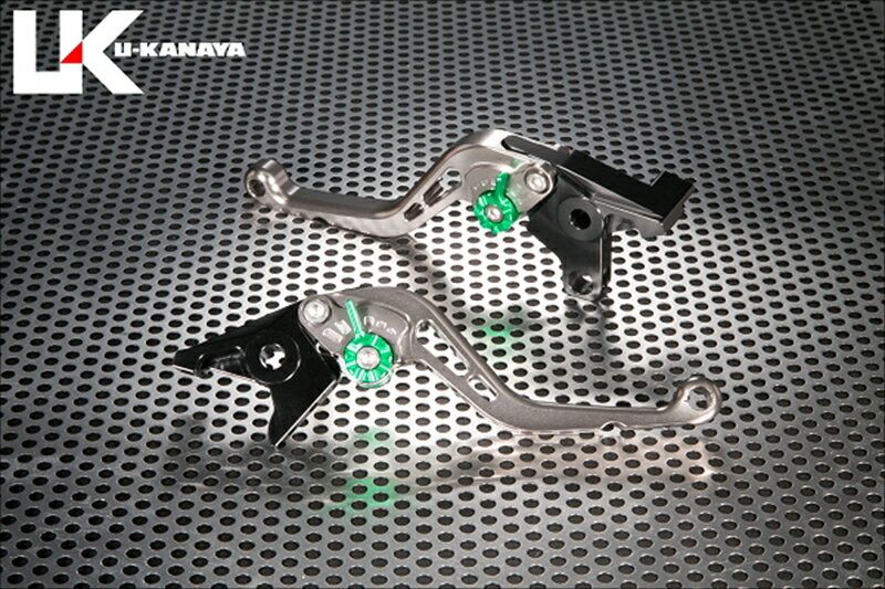 バイクパーツ ハンドルU-KANAYA(ユーカナヤ) レバーセット STD/ショート TI/SVHO118-111-02064550646351609