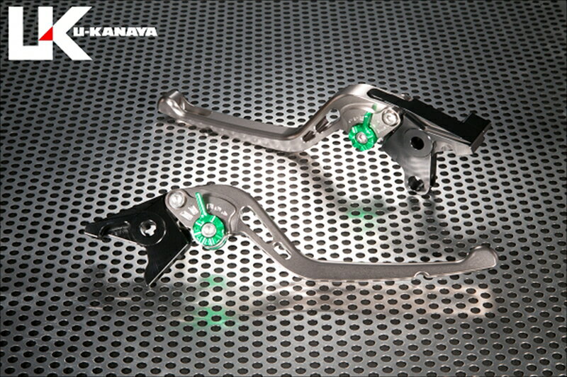 バイクパーツ ハンドルU-KANAYA(ユーカナヤ) レバーセット GPタイプ/ロング TI/TIHO118-111-05064550646352590