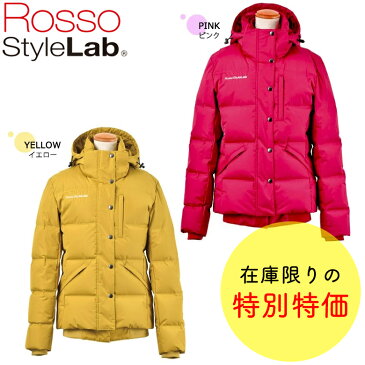 【大特価】レディースバイクジャケットROSSOStyleLab(ロッソスタイルラボ)シームレスダウンジャケット/ROJ-971/女性用/防寒/防風/取寄品/プロテクター付き/秋/冬用/ピンク