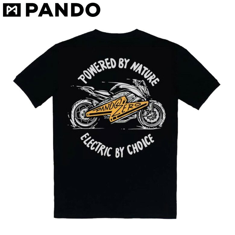 楽天レディースバイクバイコオンラインバイク用品TシャツPANDO MOTO（パンドモト）MIKE ZERO 1 Mike-ZERO-1アパレル 小さいサイズ有 BLACK（ブラック） 取寄品